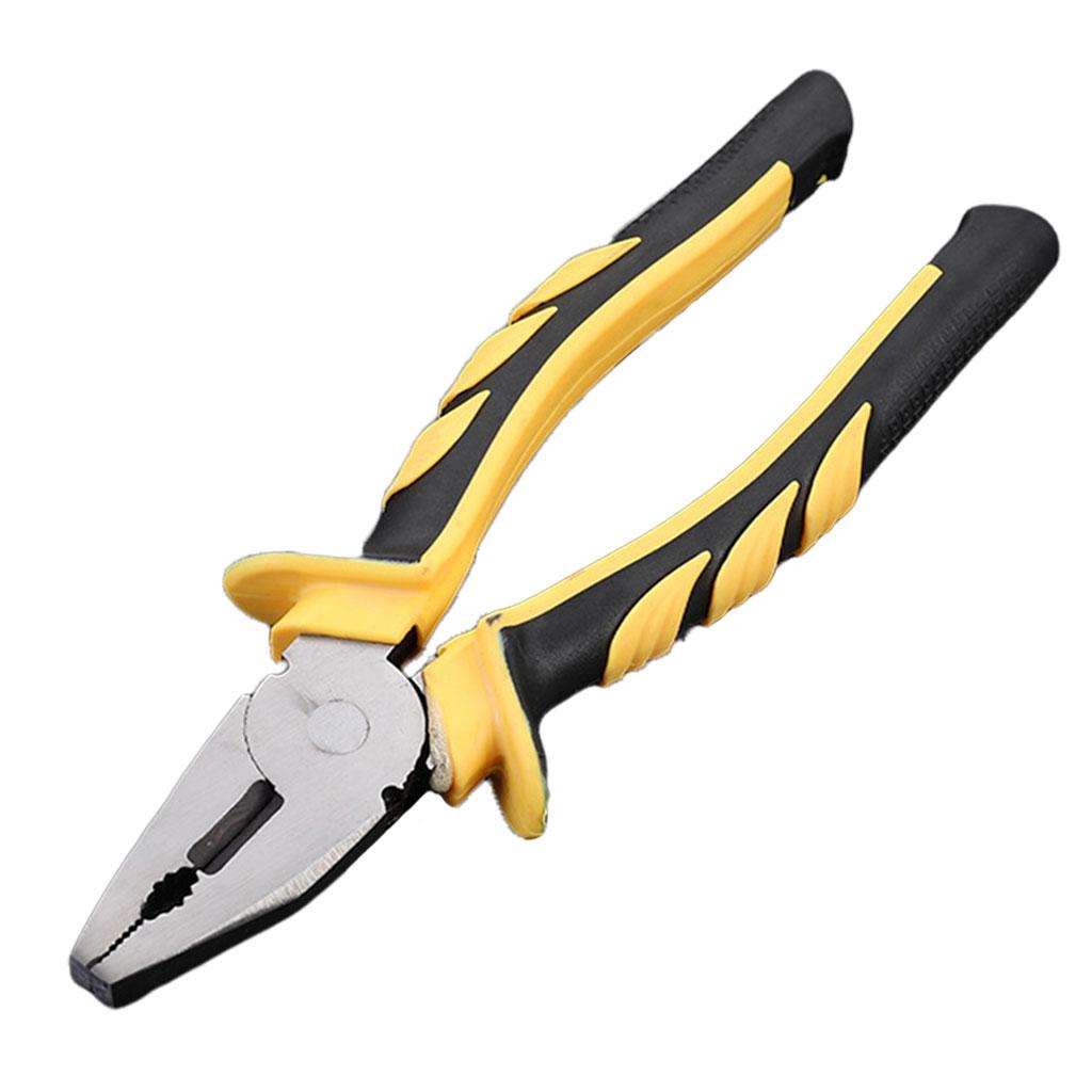Heavy Duty Combination Pliers with Wire Stripper for Electrician Tools 8 inch flat head