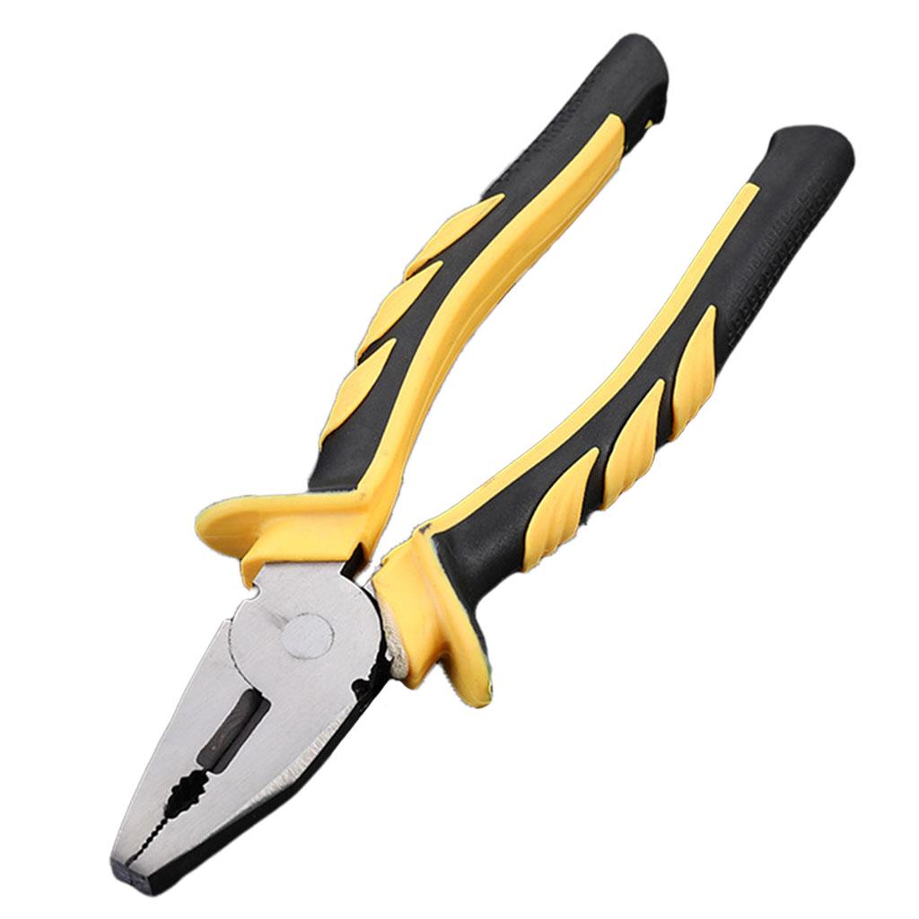 Heavy Duty Combination Pliers with Wire Stripper for Electrician Tools 8 inch flat head
