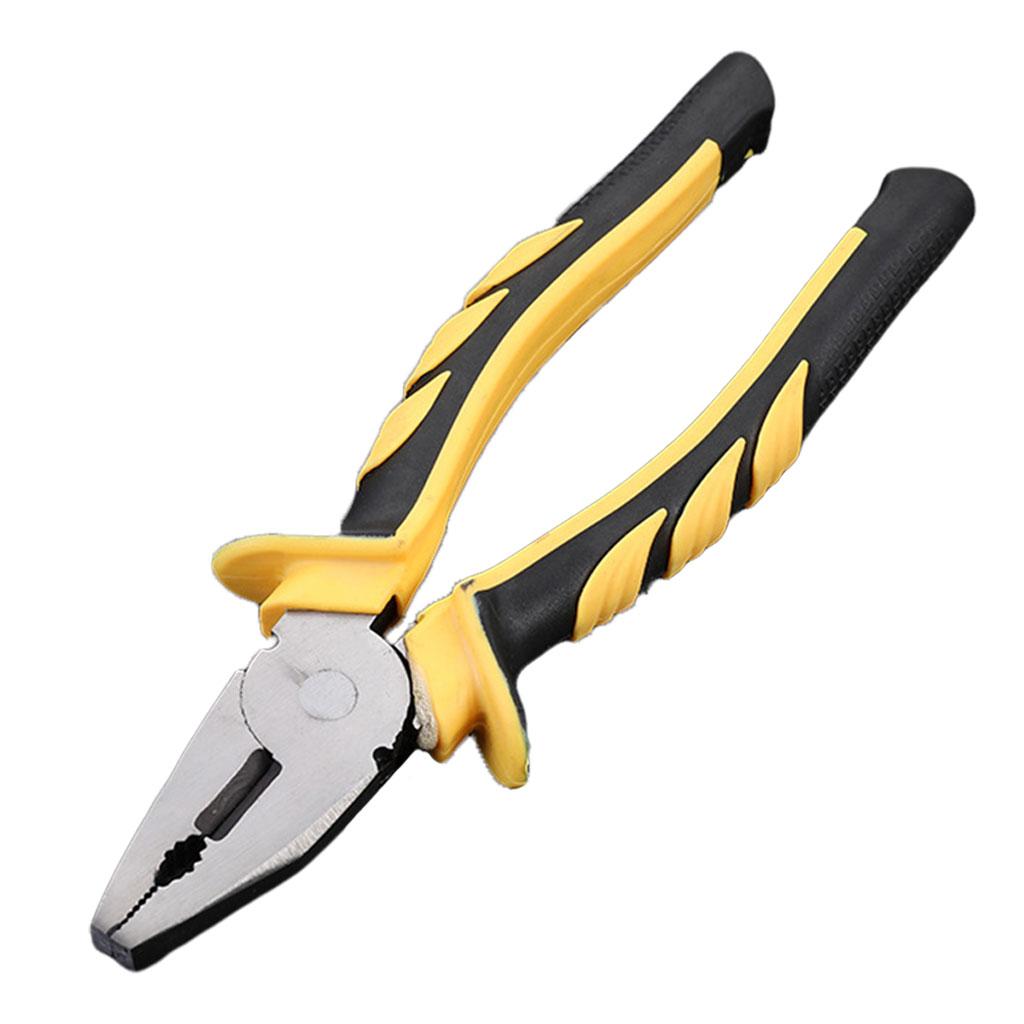 Heavy Duty Combination Pliers with Wire Stripper for Electrician Tools 8 inch flat head