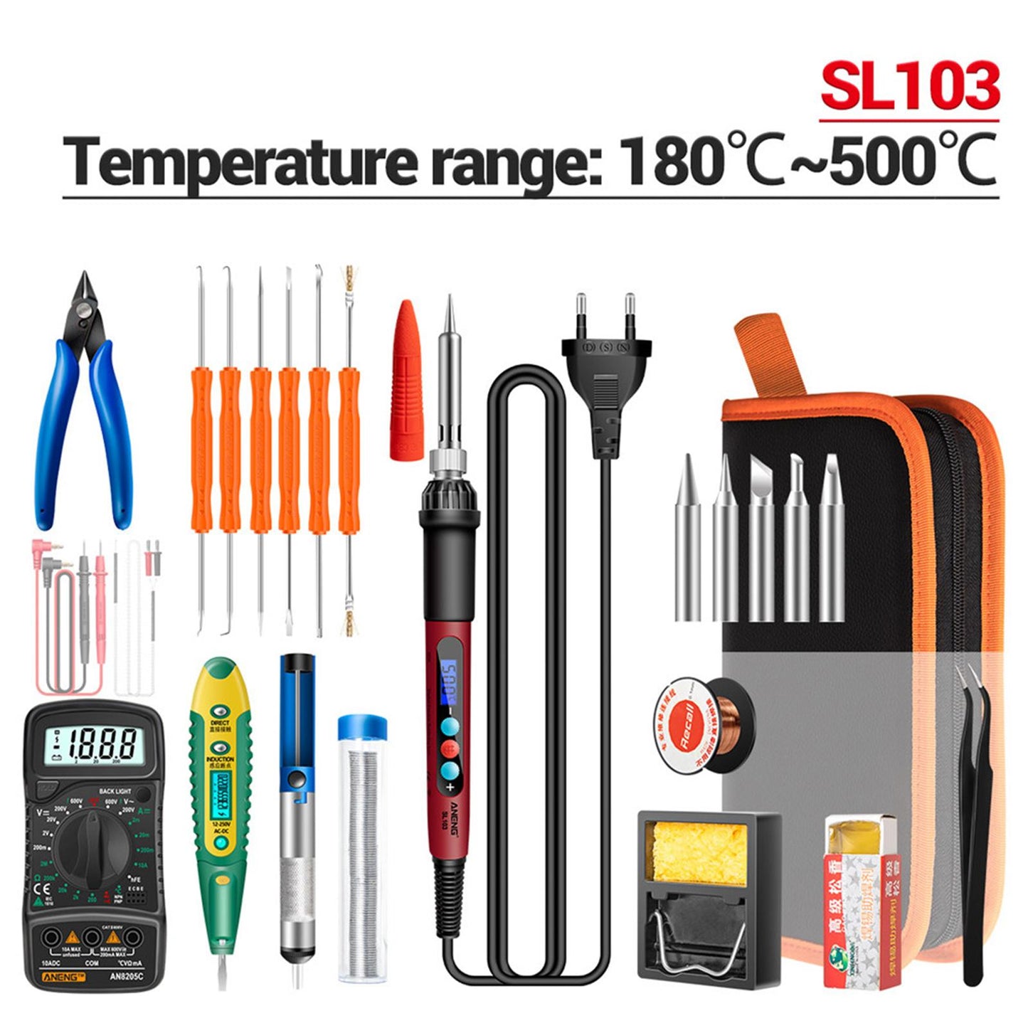 Soldering Iron Electric Gun Adjustable Temperature Welding Set EU 26 set