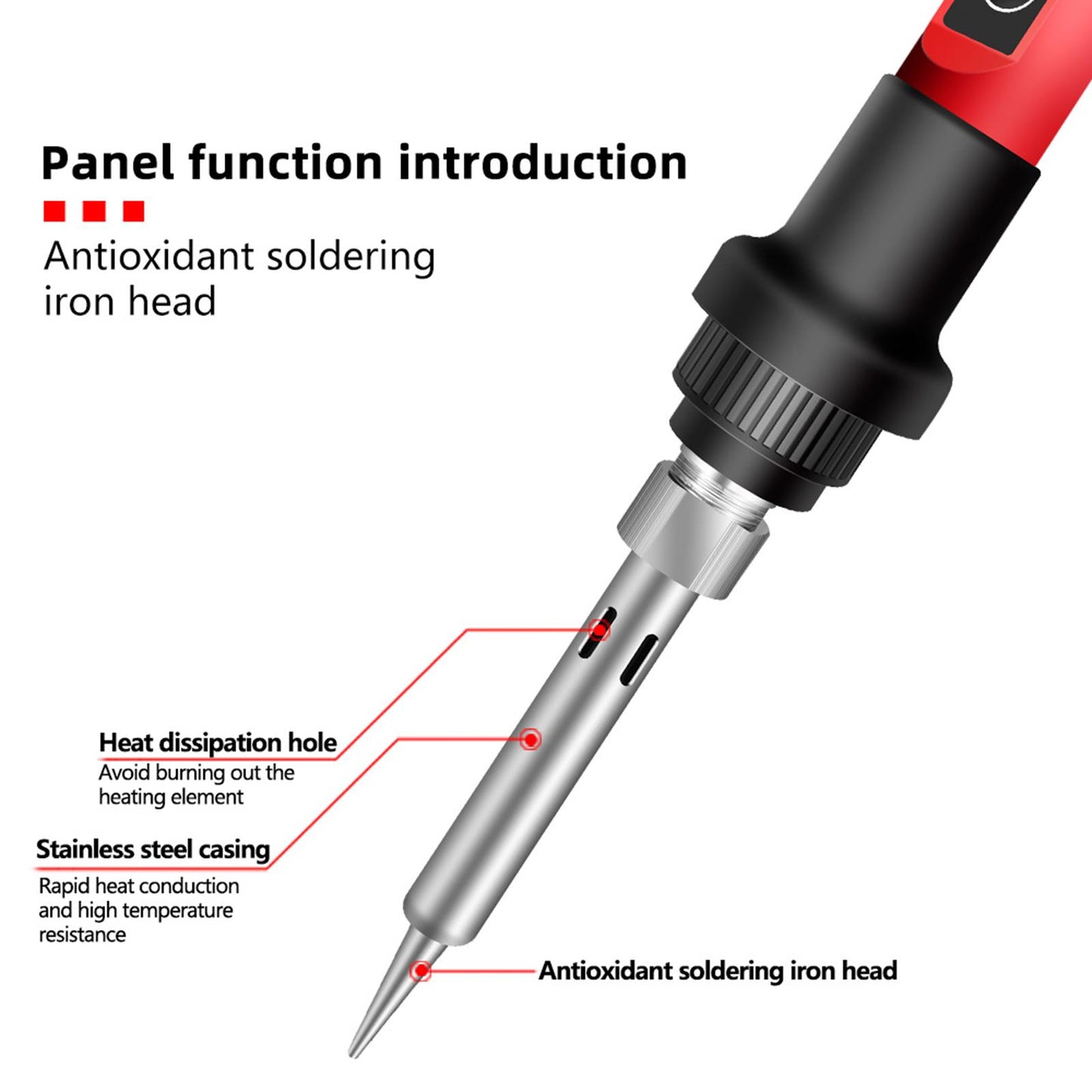 220V Soldering Iron Kit Soldering Display Wire Repairing Tool Set EU Plug 16Pcs