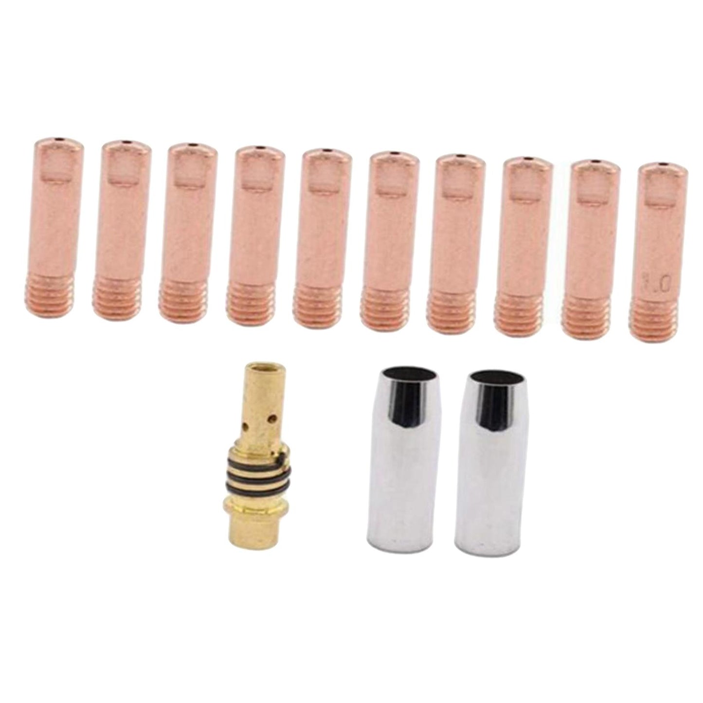 13 X Welding Gun Accessories Kit 15AK Welding Gun Consumables Welding Nozzle Nozzle 1.0mm