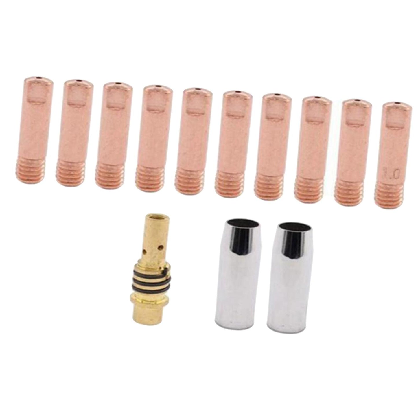 13 X Welding Gun Accessories Kit 15AK Welding Gun Consumables Welding Nozzle Nozzle 1.0mm