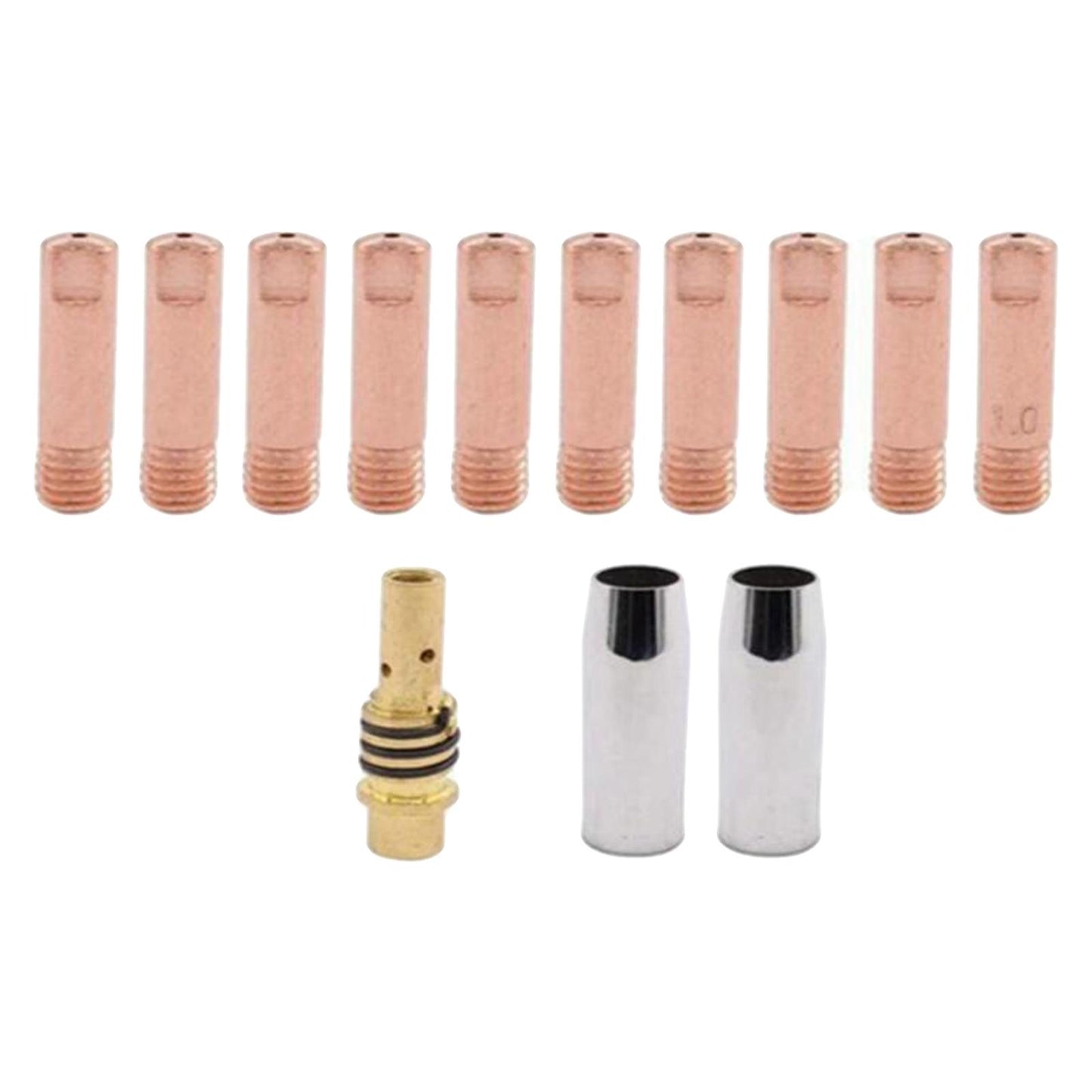 13 X Welding Gun Accessories Kit 15AK Welding Gun Consumables Welding Nozzle Nozzle 1.0mm