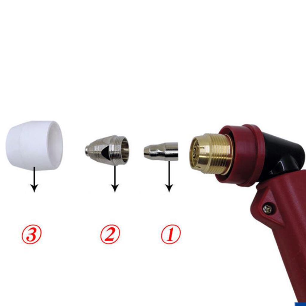 P80 Plasma Cutting Torch TIP Electrode Nozzle 1.5mm 80A Set