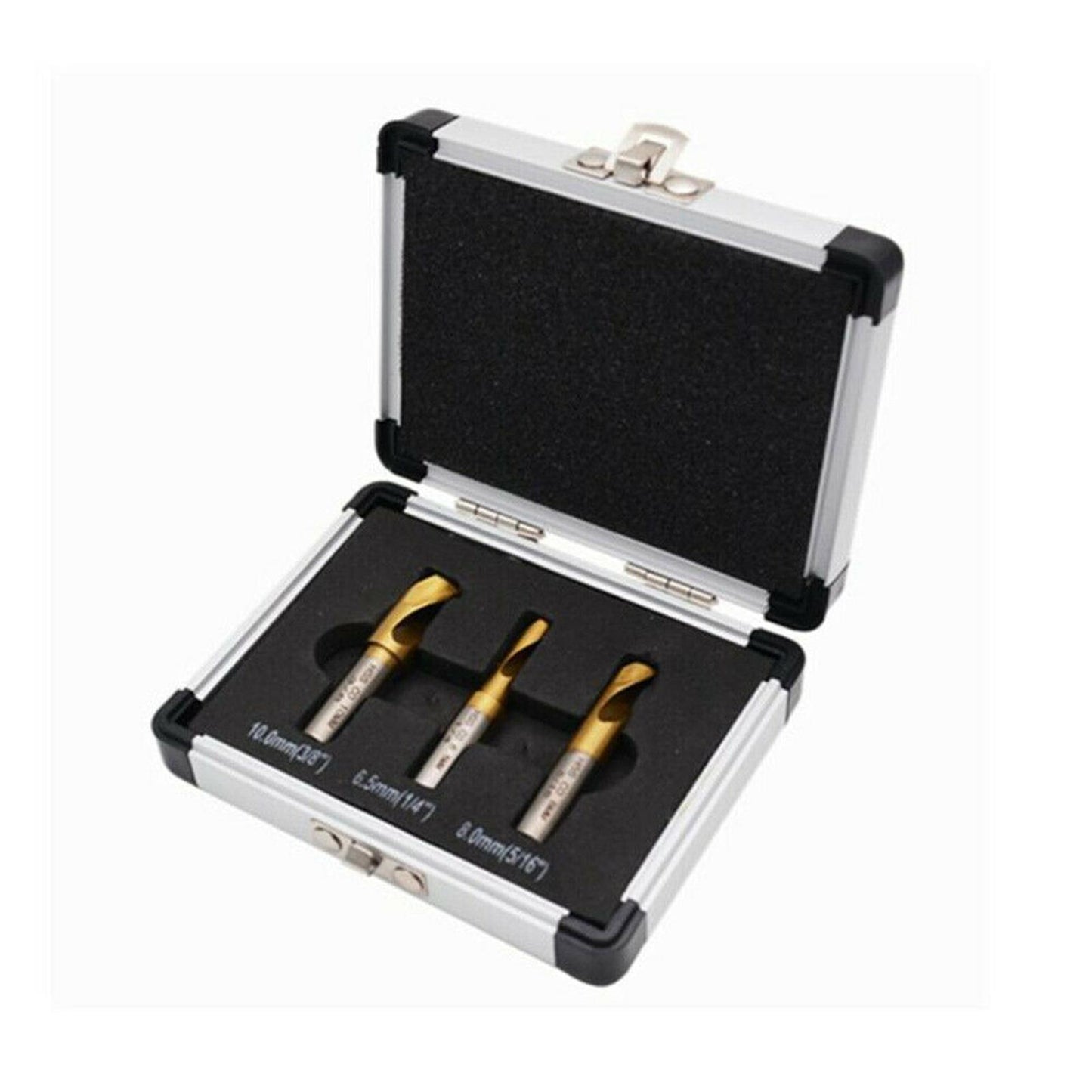 3Pcs Metal Twist Drill Bit for Hard Metal Copper Carpenter Tool 1/4 5/16 3/8