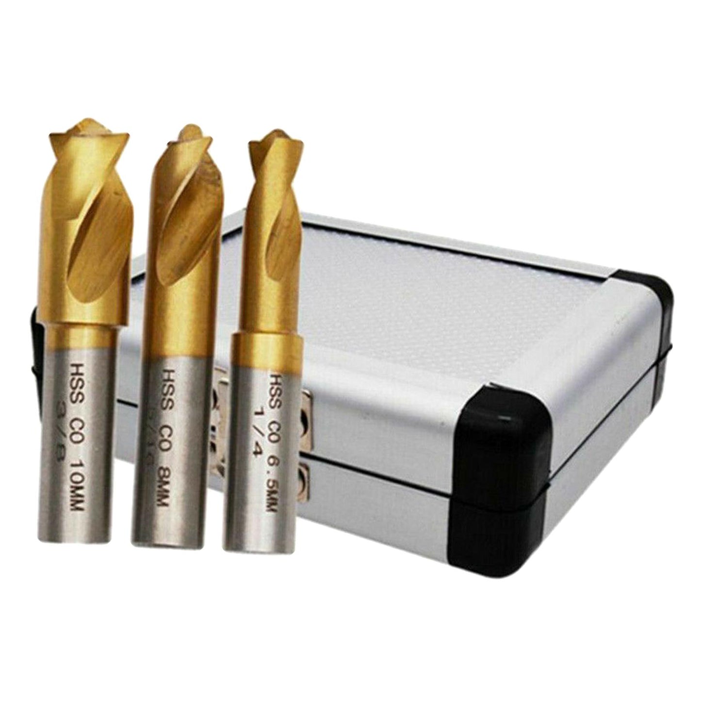 3Pcs Metal Twist Drill Bit for Hard Metal Copper Carpenter Tool 1/4 5/16 3/8