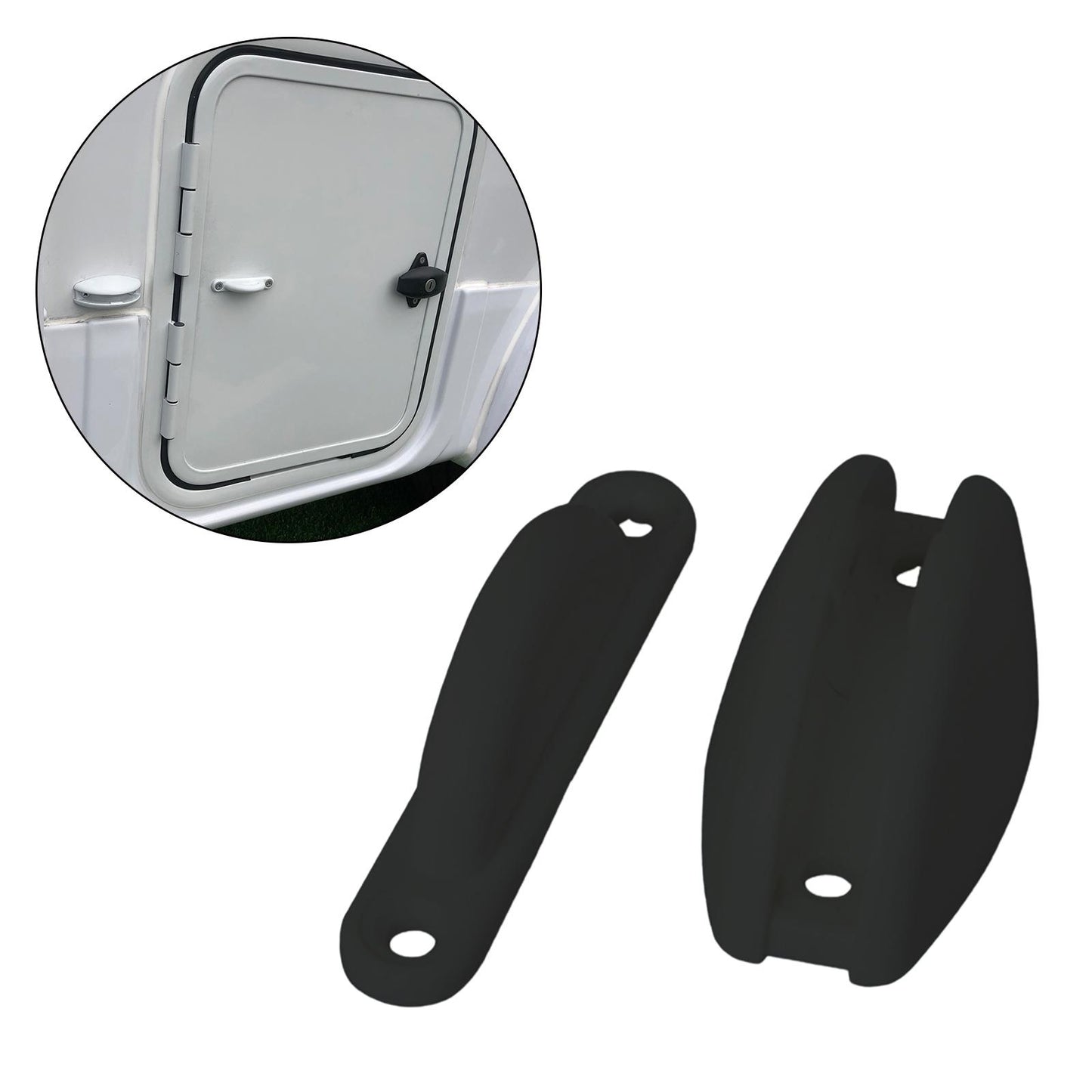 Door Stop Retaining Catch Holder Door Retainer Replacement Black