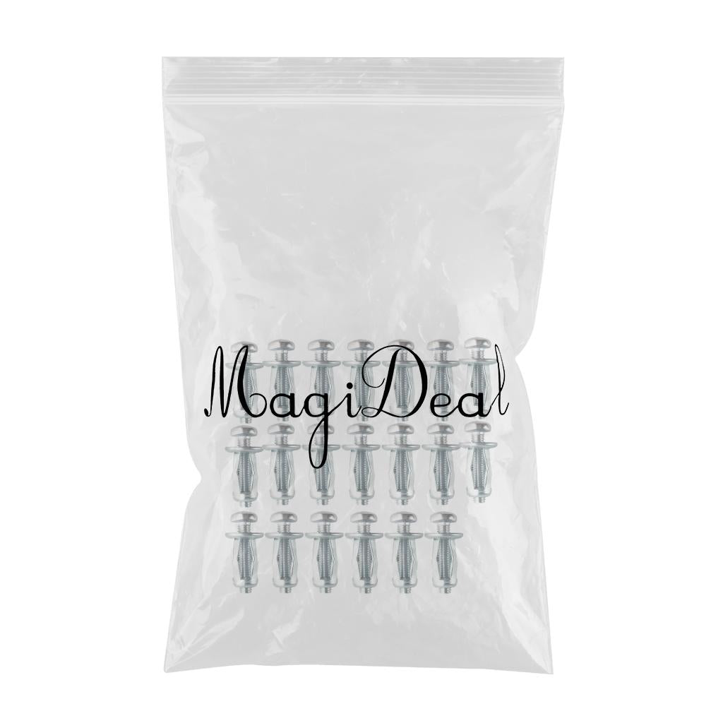 20x Jack Nuts Hollow M5 M6 Tool Nut Thins Dowels Screw Petal Nut Expansion M5x25
