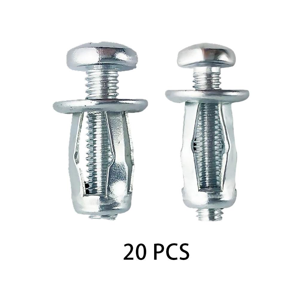 20x Jack Nuts Hollow M5 M6 Tool Nut Thins Dowels Screw Petal Nut Expansion M5x25