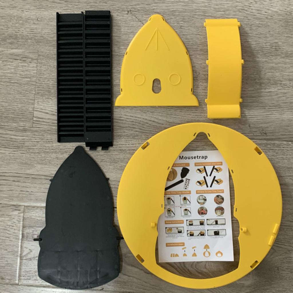 Reusable Mouse Trap Bucket Smart Humane or Lethal Auto Reset for Household yellow