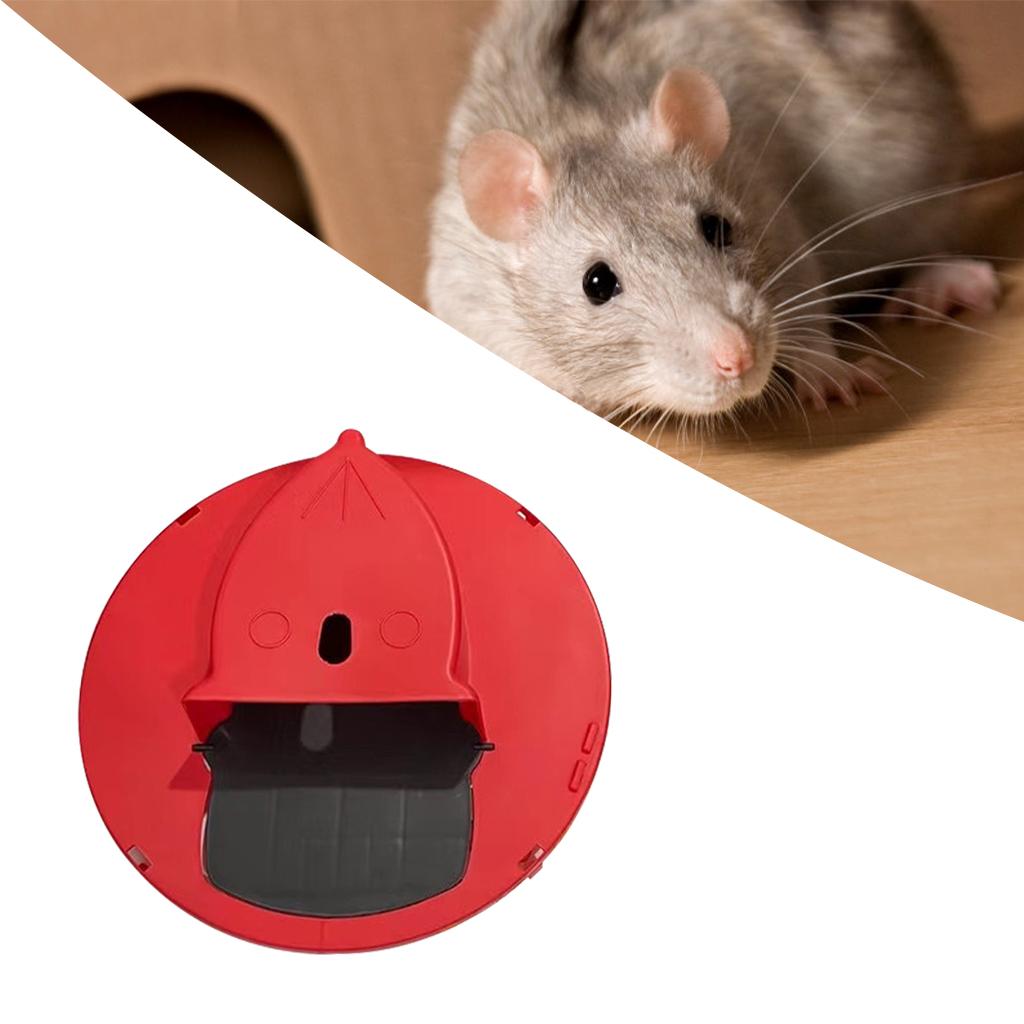 Reusable Mouse Trap Bucket Smart Humane or Lethal Auto Reset for Household red