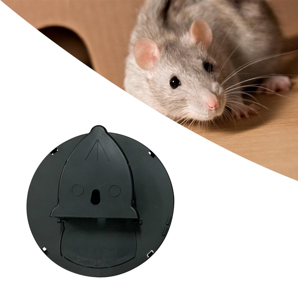 Reusable Mouse Trap Bucket Smart Humane or Lethal Auto Reset for Household black