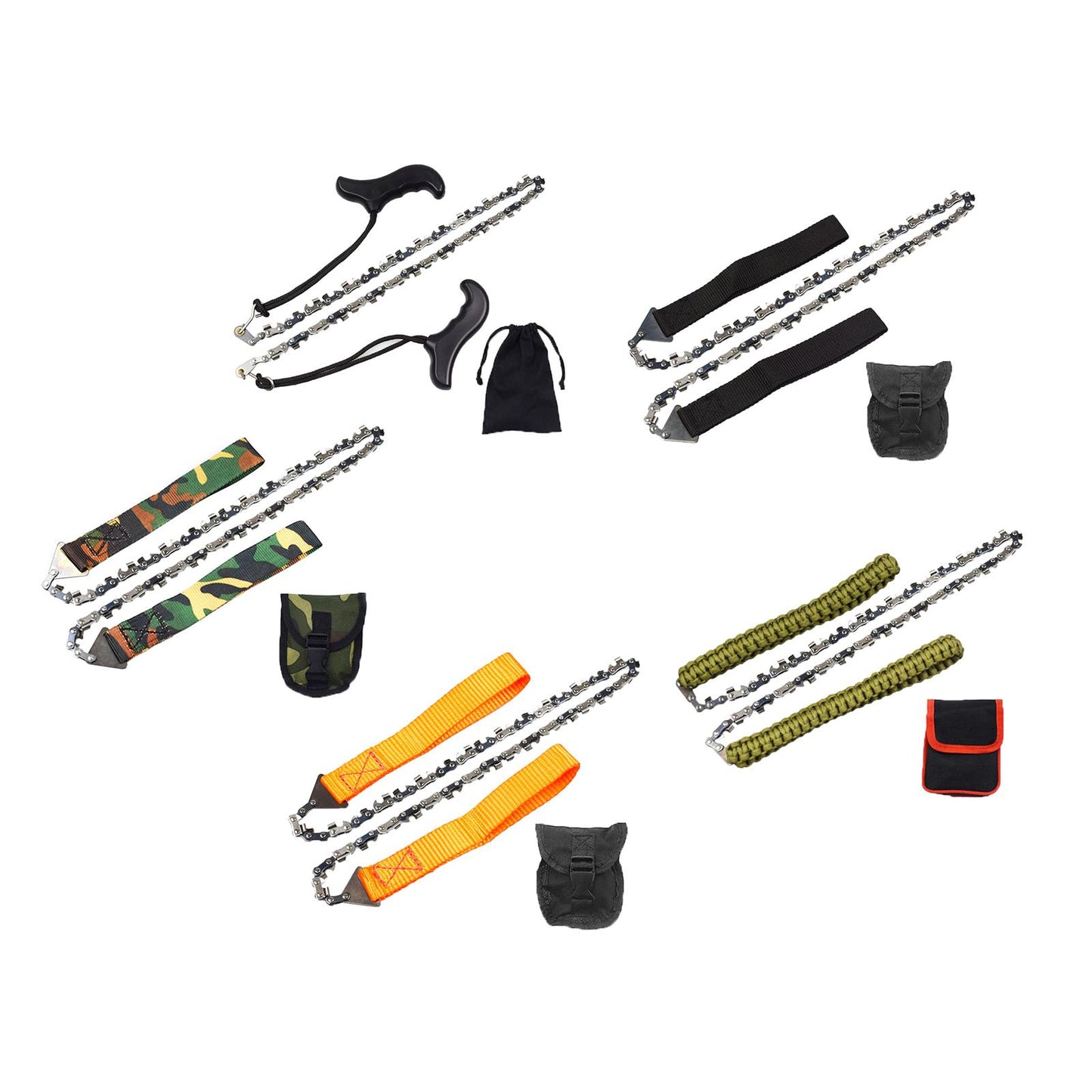 Rope Hand Chain Saw 25 High Reach Limb Hand Chain Saw with Rope Pouch Bag Plastic handle "