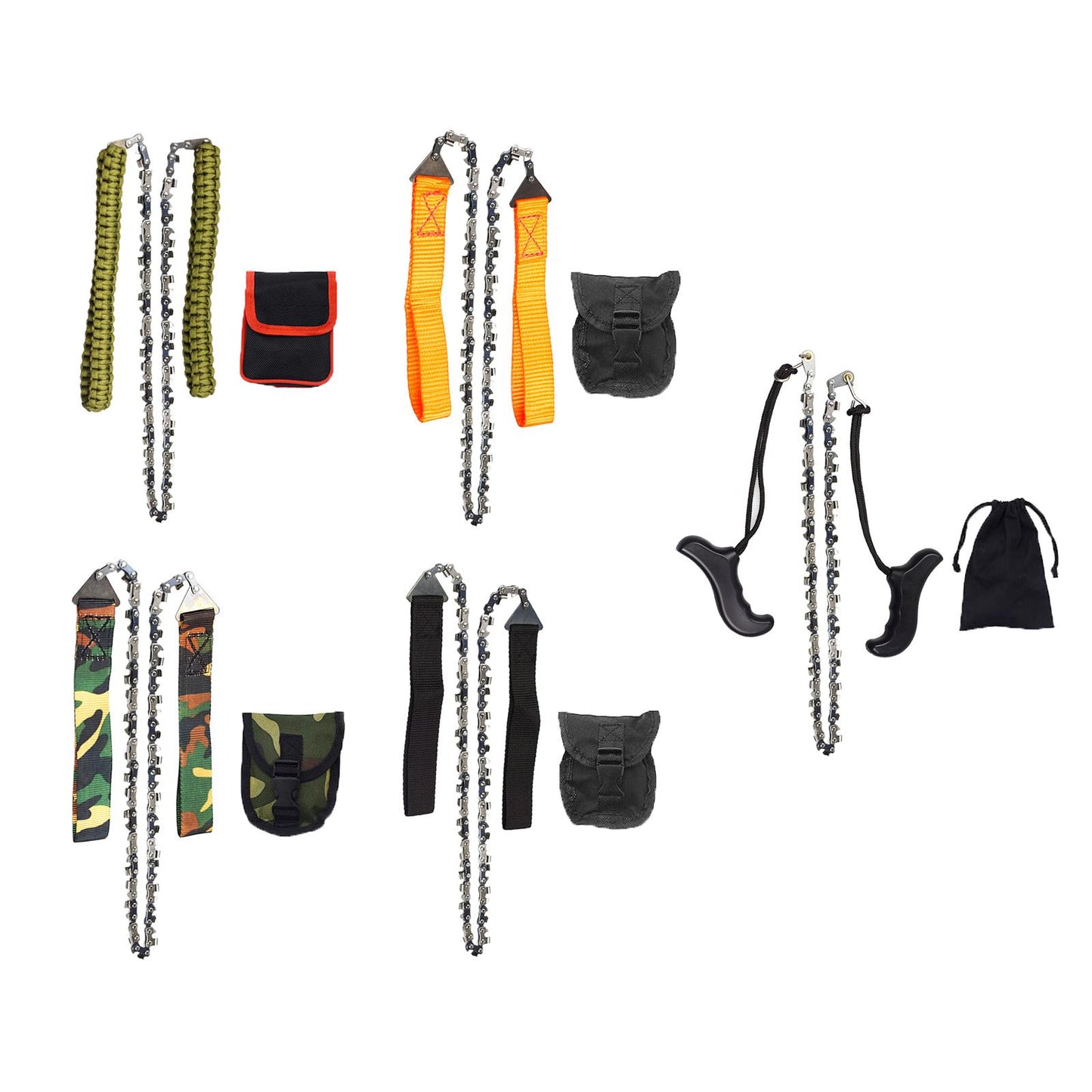 Rope Hand Chain Saw 25 High Reach Limb Hand Chain Saw with Rope Pouch Bag Plastic handle "