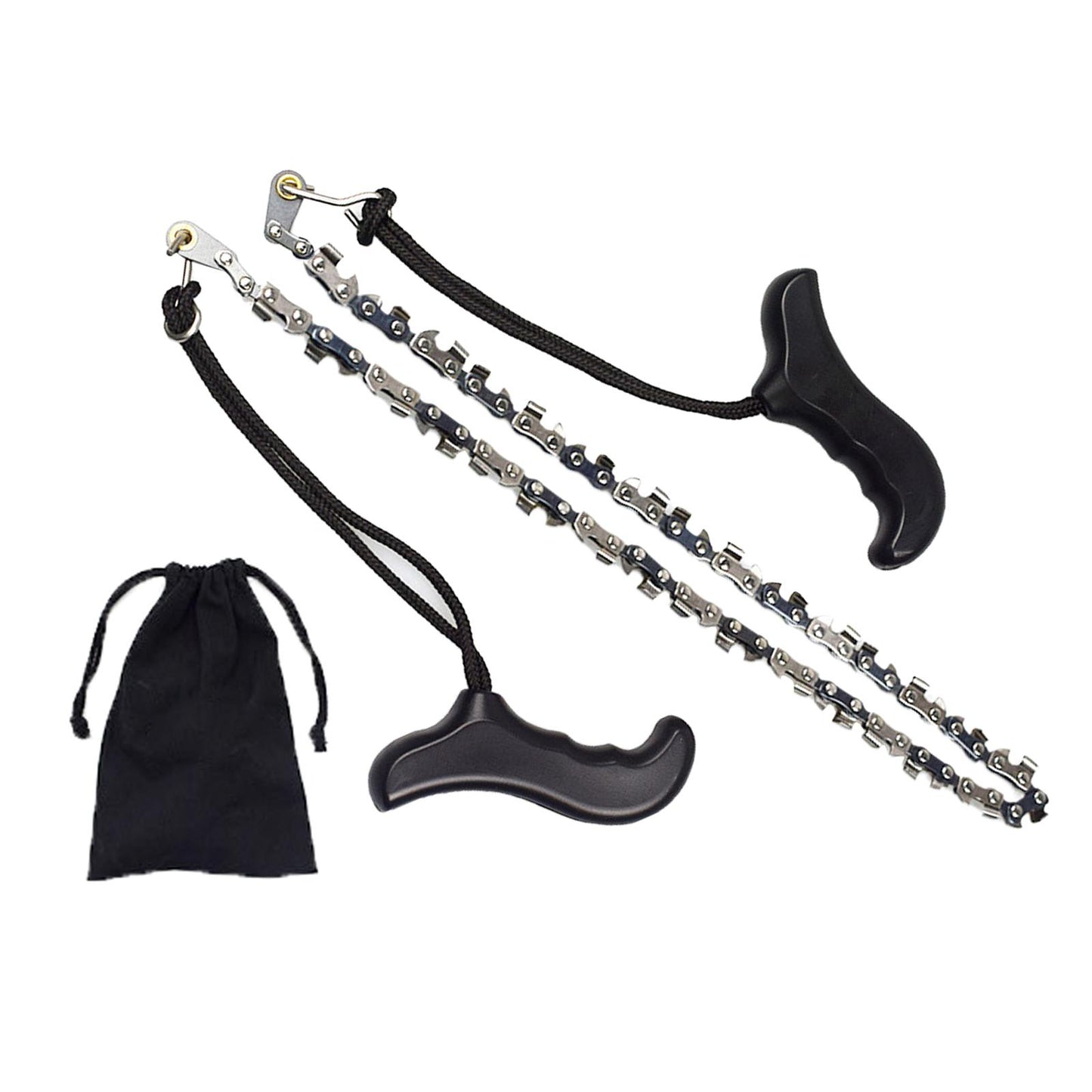 Rope Hand Chain Saw 25 High Reach Limb Hand Chain Saw with Rope Pouch Bag Plastic handle "