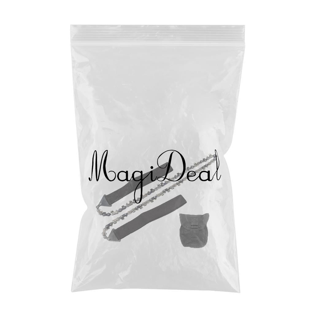 Rope Hand Chain Saw 25 High Reach Limb Hand Chain Saw with Rope Pouch Bag Black"