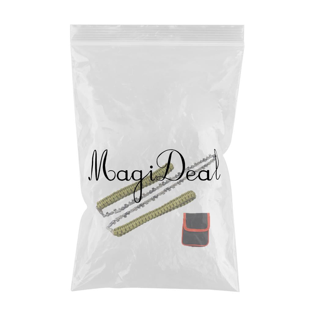 Rope Hand Chain Saw 25 High Reach Limb Hand Chain Saw with Rope Pouch Bag Green"