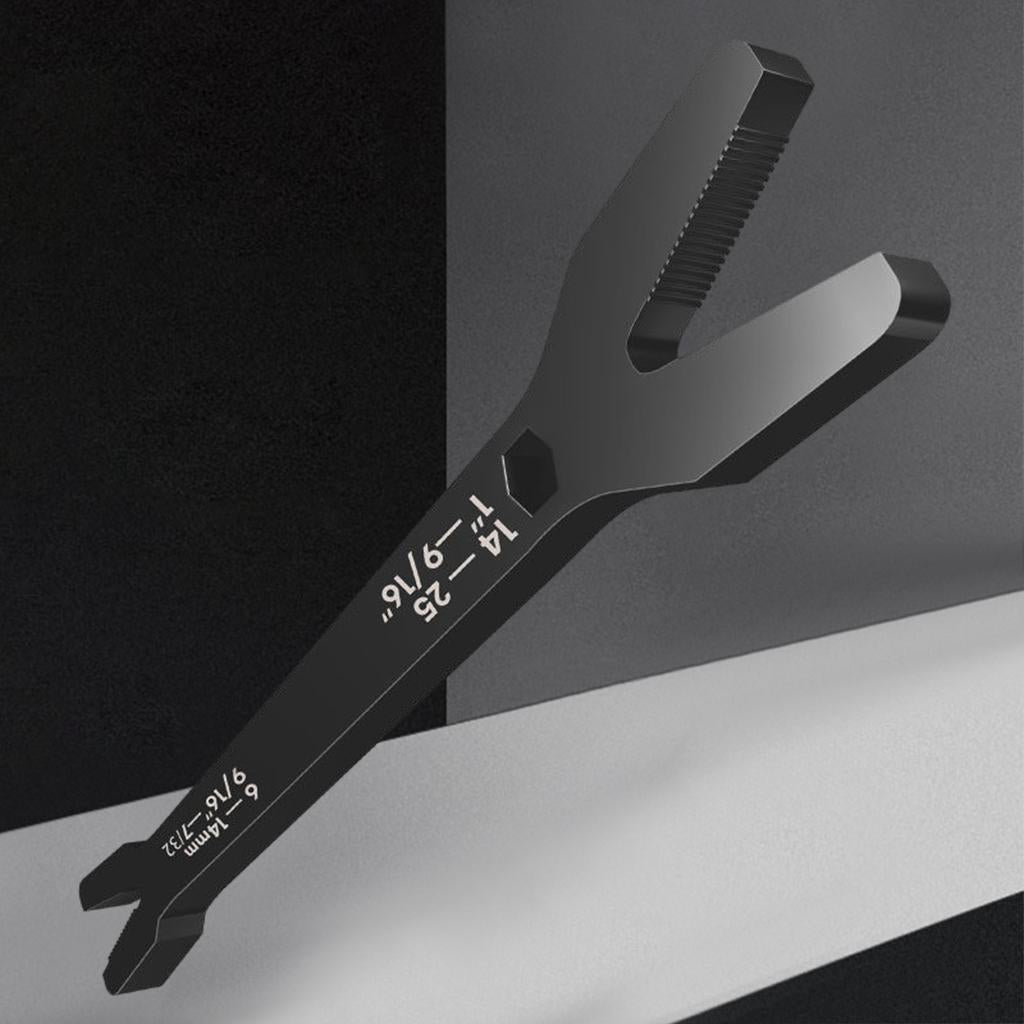 Y Shaped Wrench Spanner Universal Self-tightening Wrench Black