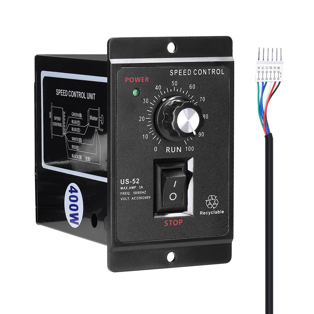 AC 220V 2A PWM Motor Speed Controller Reversible Switch Regulator Switch