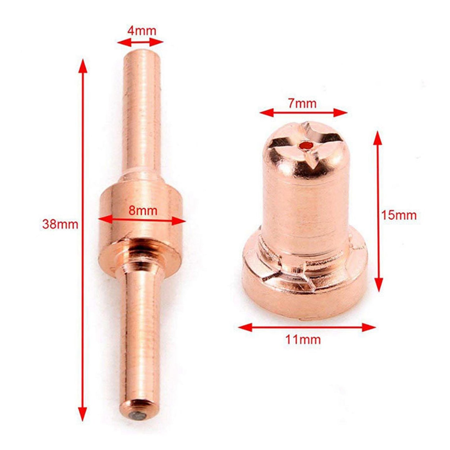 Air Plasma Cutter Kit Electrodes Consumables for PT31 Cutting Torch Parts