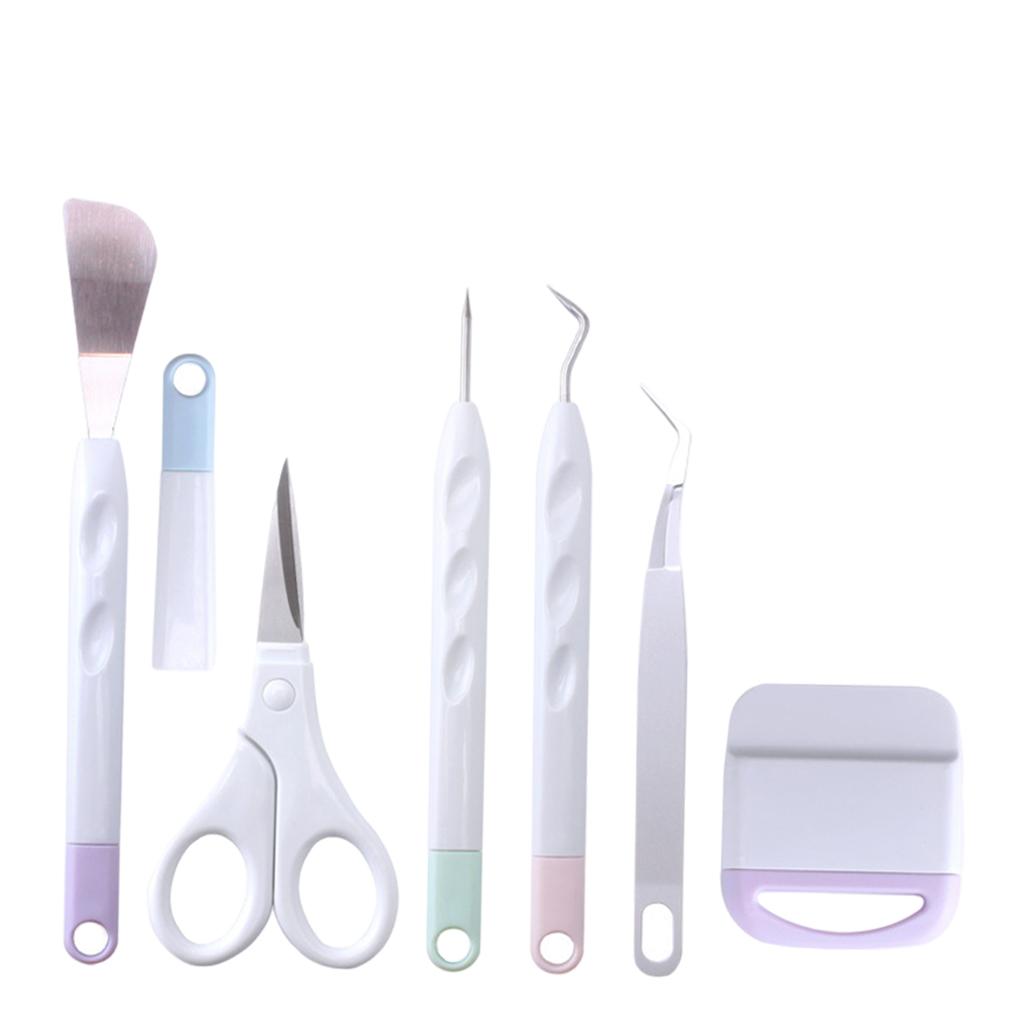 6Pcs Basic Vinyl Tool Kit Crafts Lettering Precision Weeding Kits Splicing Mix