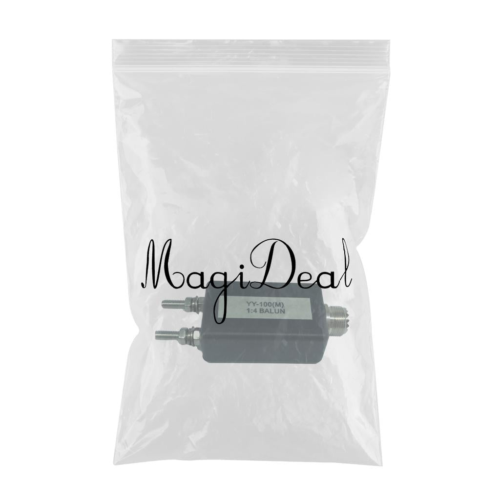 Metal 1:4 Balun Portable 3-30MHz 100W for Software Defined Radio Outdoor