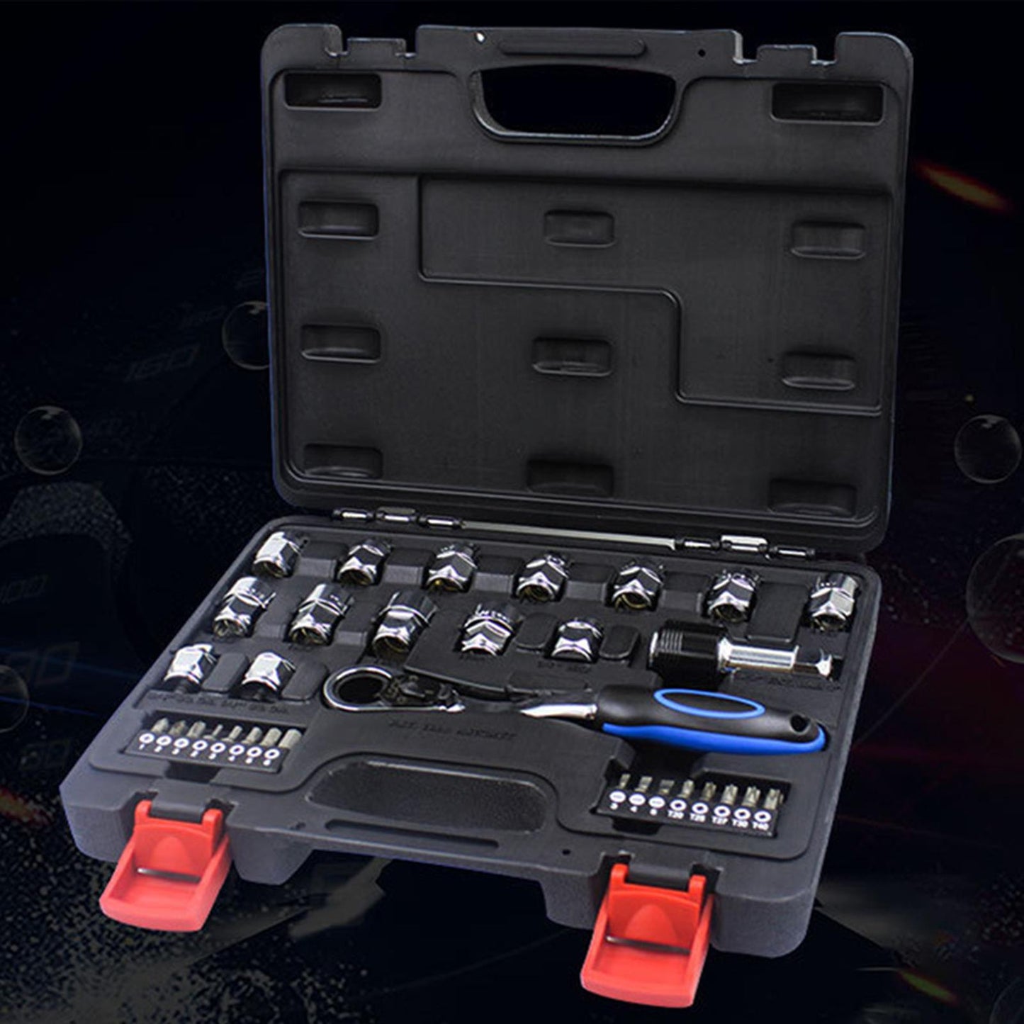 32x Drive Ratchet Socket Wrenches Socket Garage Tools Socket Extension