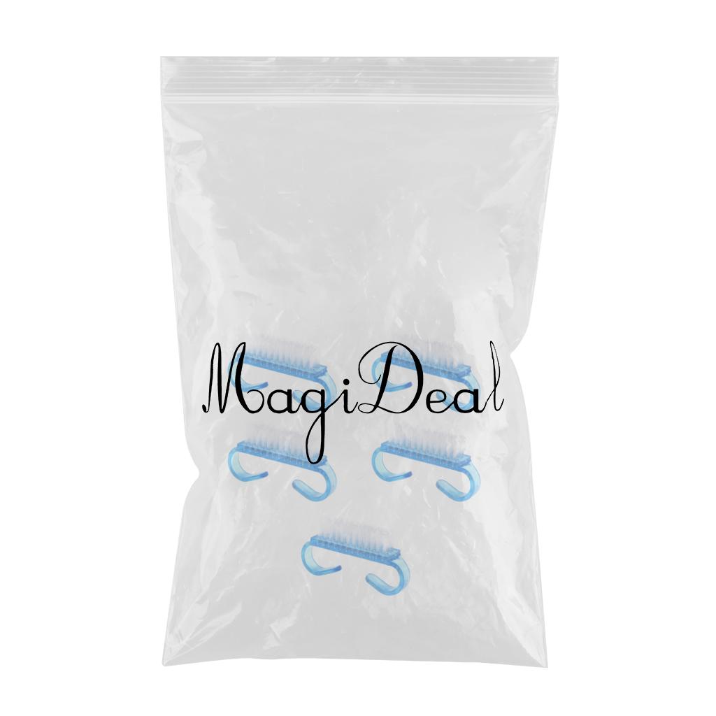 5pcs/set Nail Brush Kids Brushes for DIY Nail Art Foot Nail Cleaner Blue