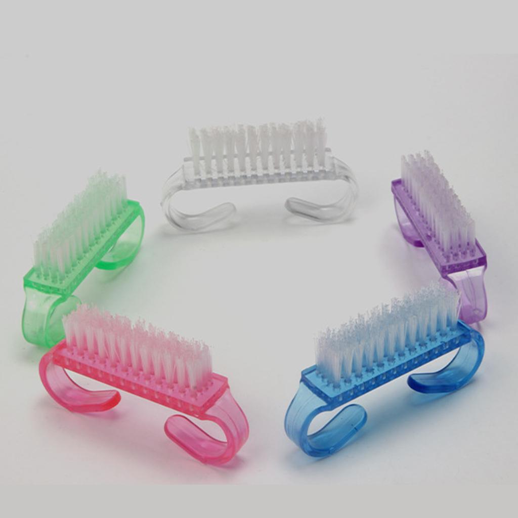 5pcs/set Nail Brush Kids Brushes for DIY Nail Art Foot Nail Cleaner Blue