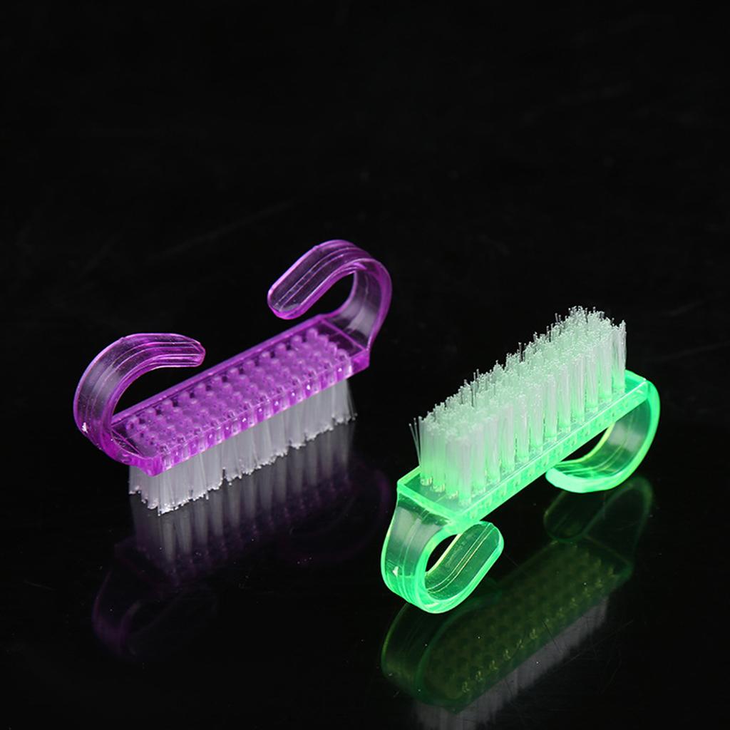 5pcs/set Nail Brush Kids Brushes for DIY Nail Art Foot Nail Cleaner Purple