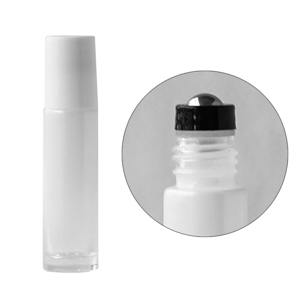 Cosmetic Clear Glass Essential Oil Roll-on Vial Bottles Container 10ml A