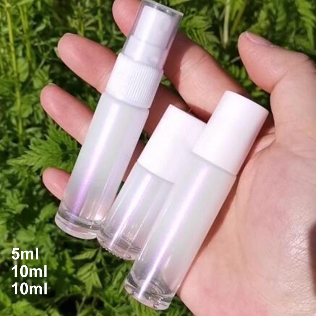 Cosmetic Clear Glass Essential Oil Roll-on Vial Bottles Container 10ml A