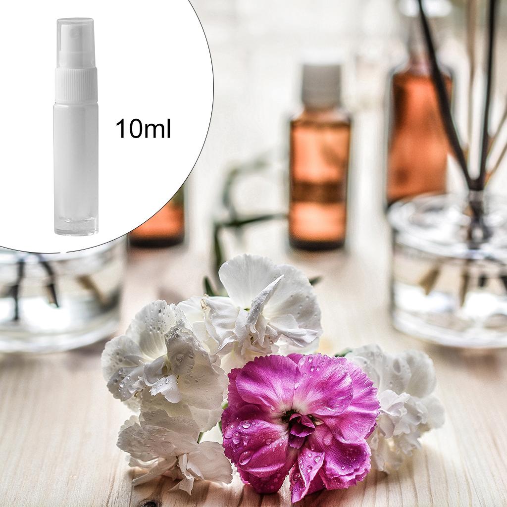Cosmetic Clear Glass Essential Oil Roll-on Vial Bottles Container 10ml B