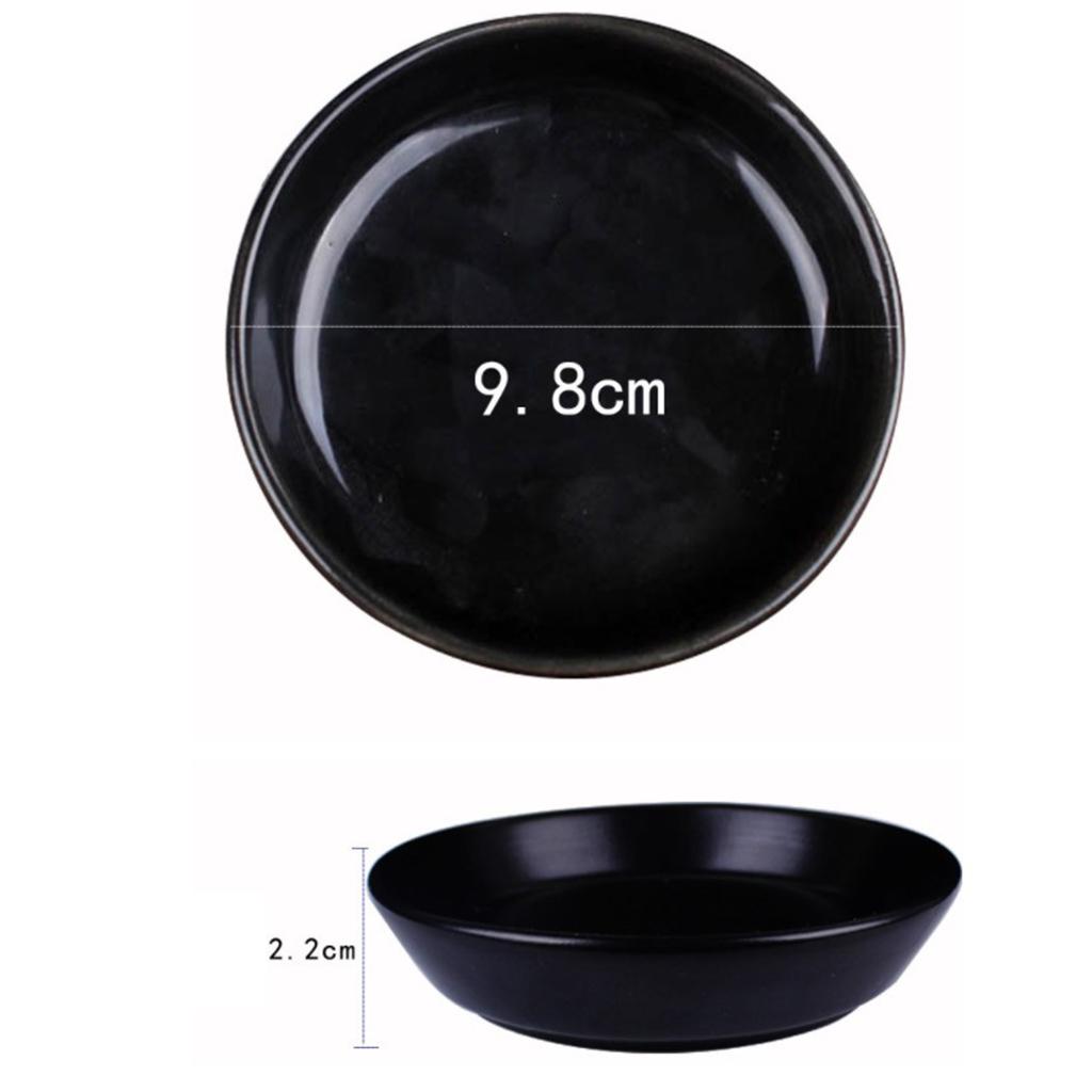 Ceramics Gua Sha Plate Leg Burn Scraping Dish Massage Tool Dia 9.8cm