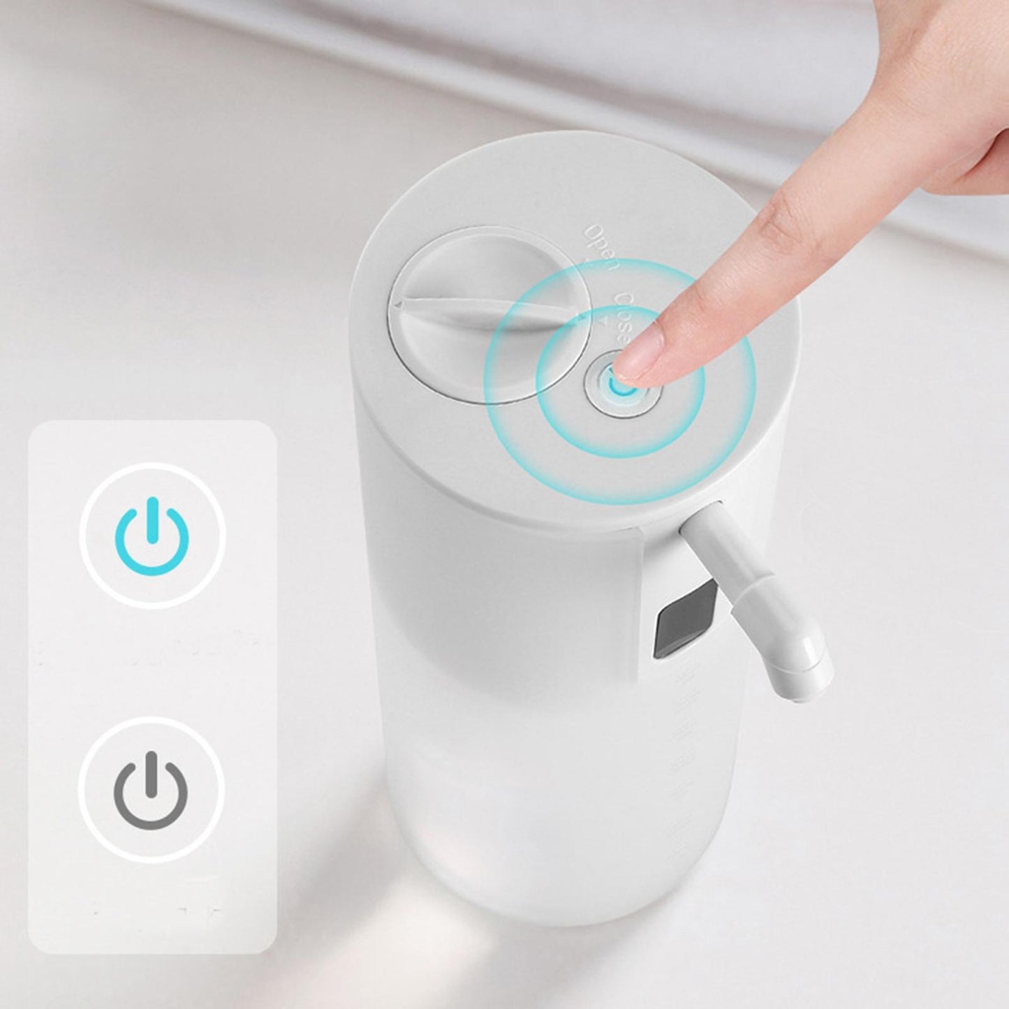 Bathroom Touch-Free Automatic Foaming Soap Dispenser 350ml White