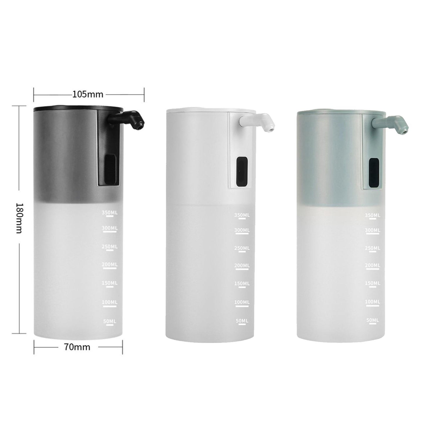 Bathroom Touch-Free Automatic Foaming Soap Dispenser 350ml White
