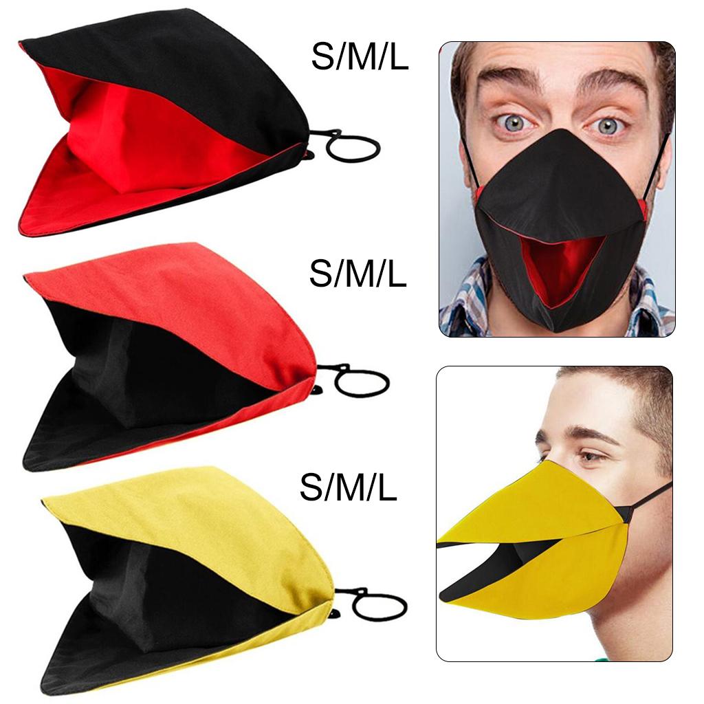 Creative Funny Custom Duck Face Covering for Outdoor Sports Party S Black