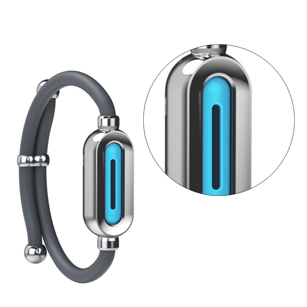 Natural Mosquito Repellent Bracelet Band for Running Hunting Fishing Gray