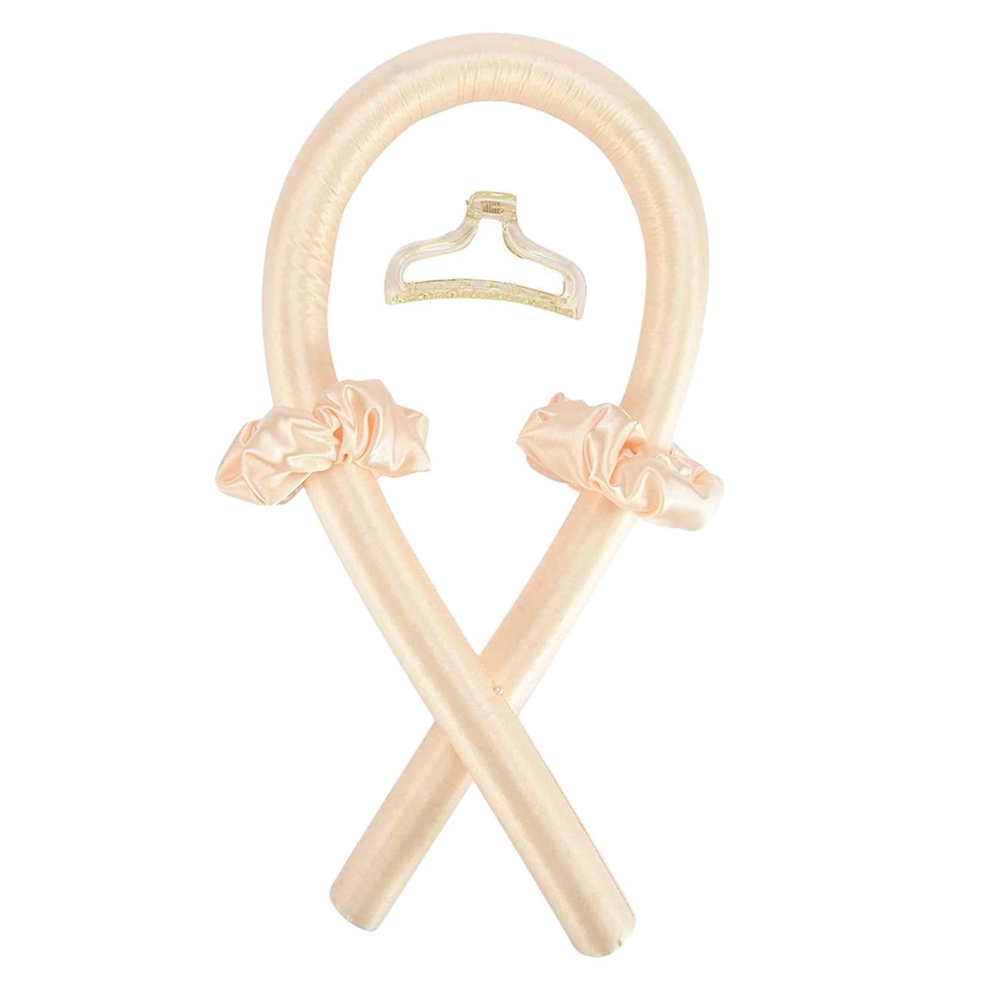 Sleeping Heatless Curling Rod Headband Curler Women Hair Rollers Soft Yellow