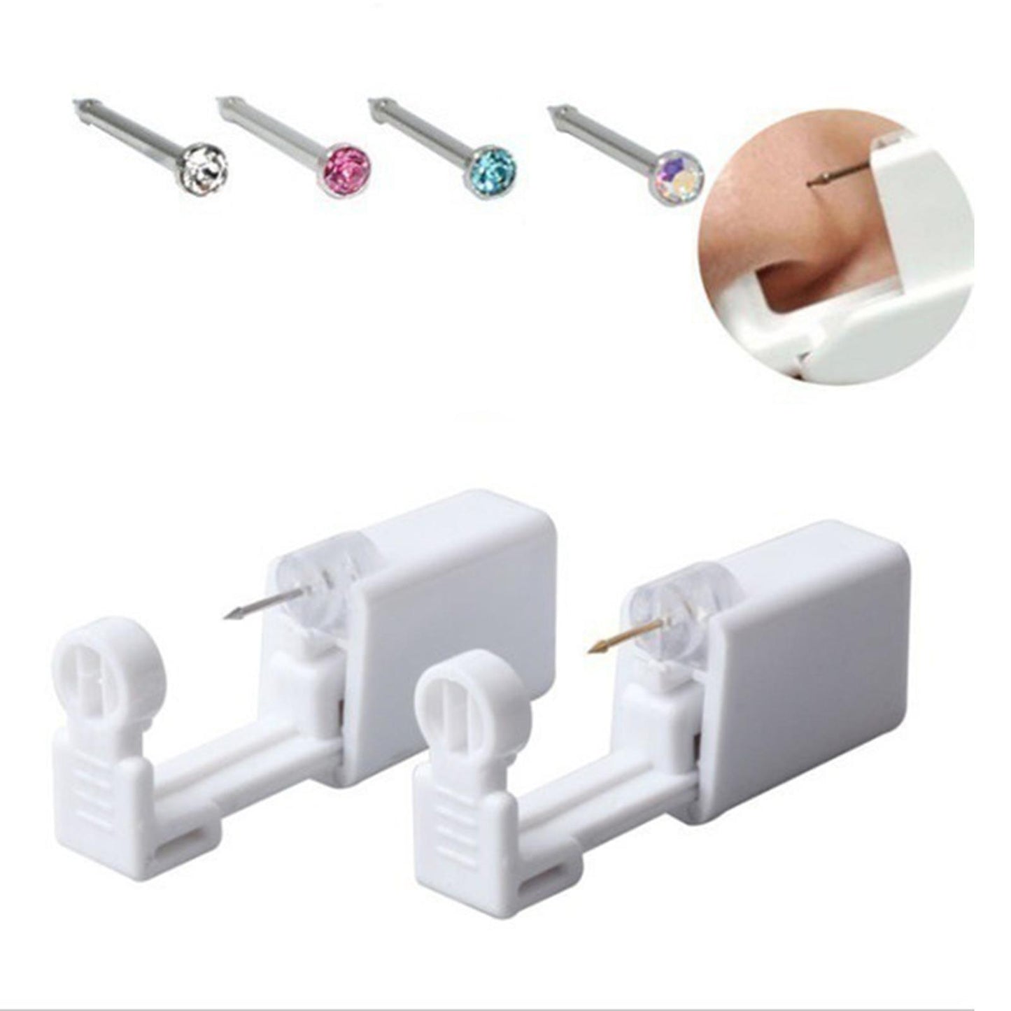 Disposable Ear Piercing Tool Gun Earring Ear Stud Gun Kit Stud Piercing