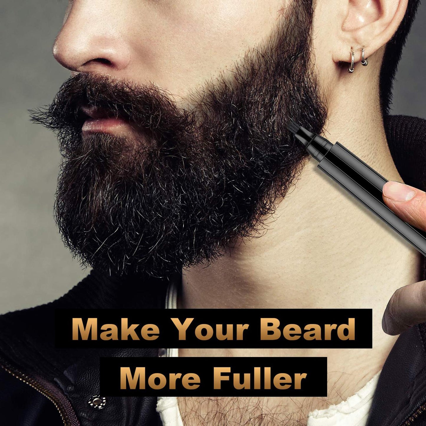 Beard Pencil Filler For Men Male Mustache Repair Shape black