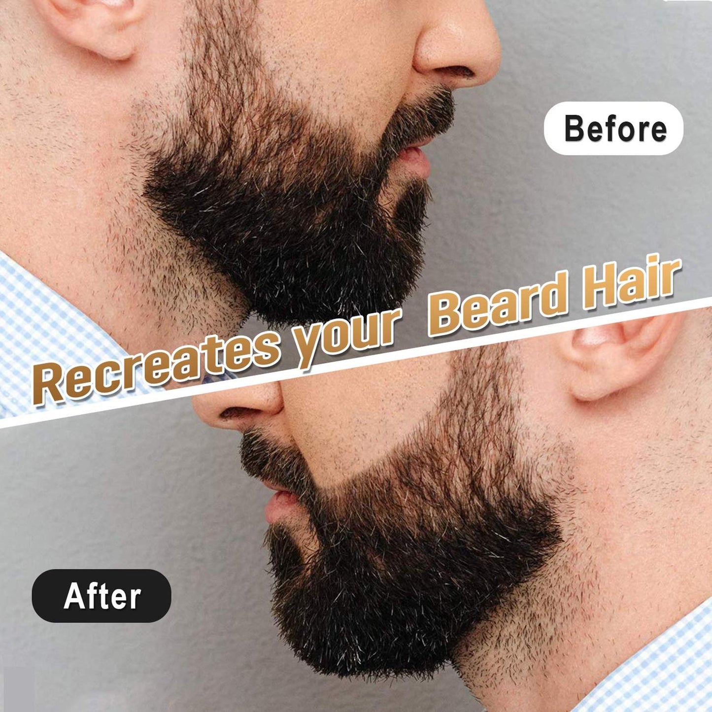 Beard Pencil Filler For Men Male Mustache Repair Shape dark brown