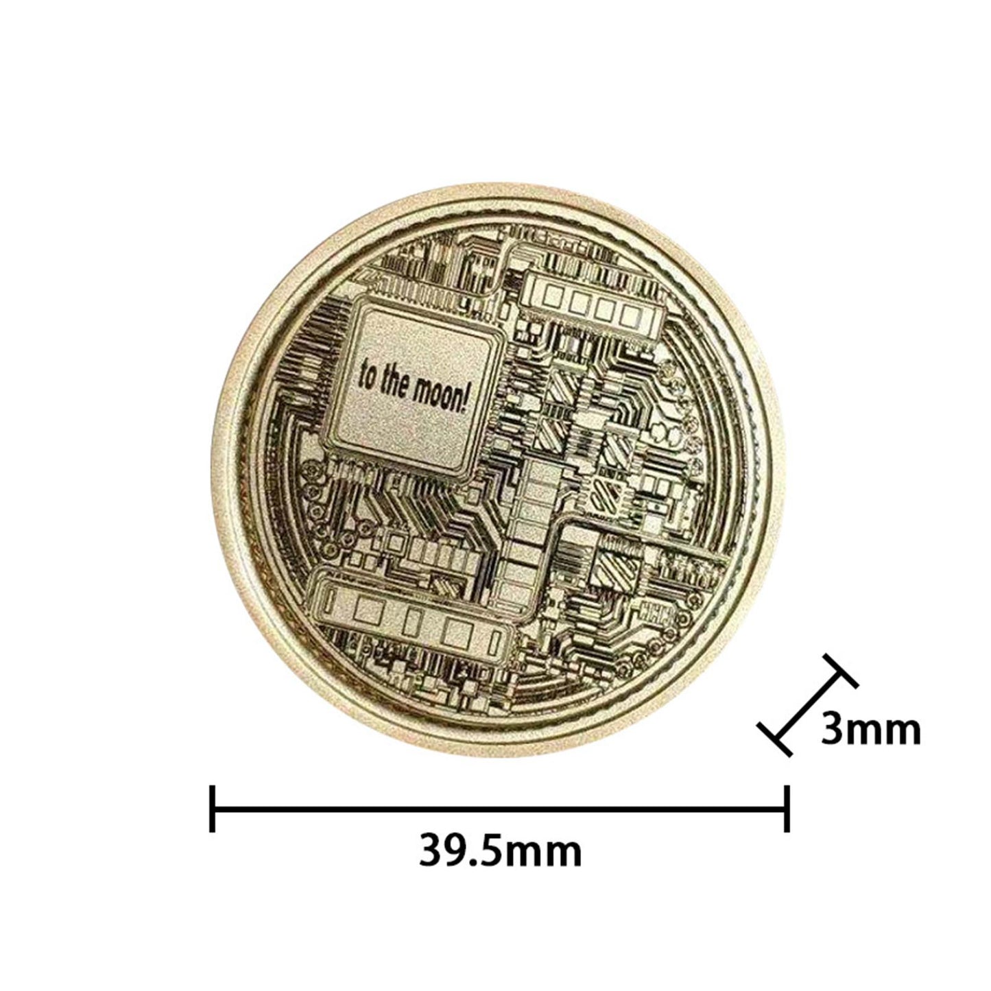 Alloy Dogecoin 2021 Cryptocurrency Collectors Doge Coin Token Style 1