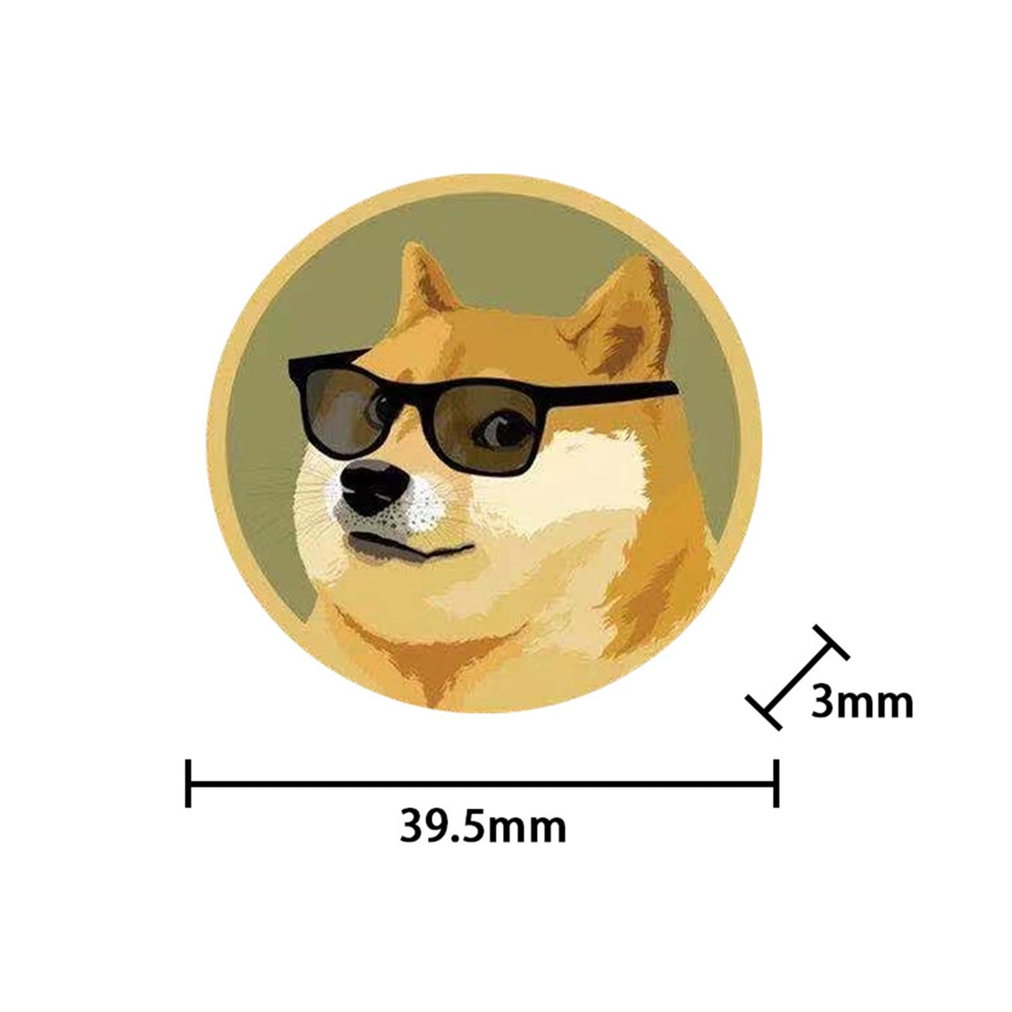 Alloy Dogecoin 2021 Cryptocurrency Collectors Doge Coin Token Style 2