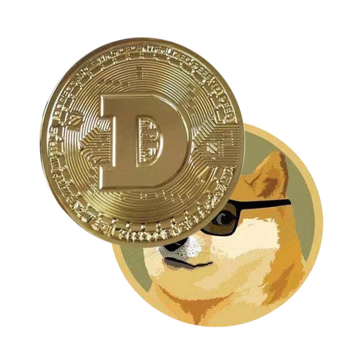 Alloy Dogecoin 2021 Cryptocurrency Collectors Doge Coin Token Style 2