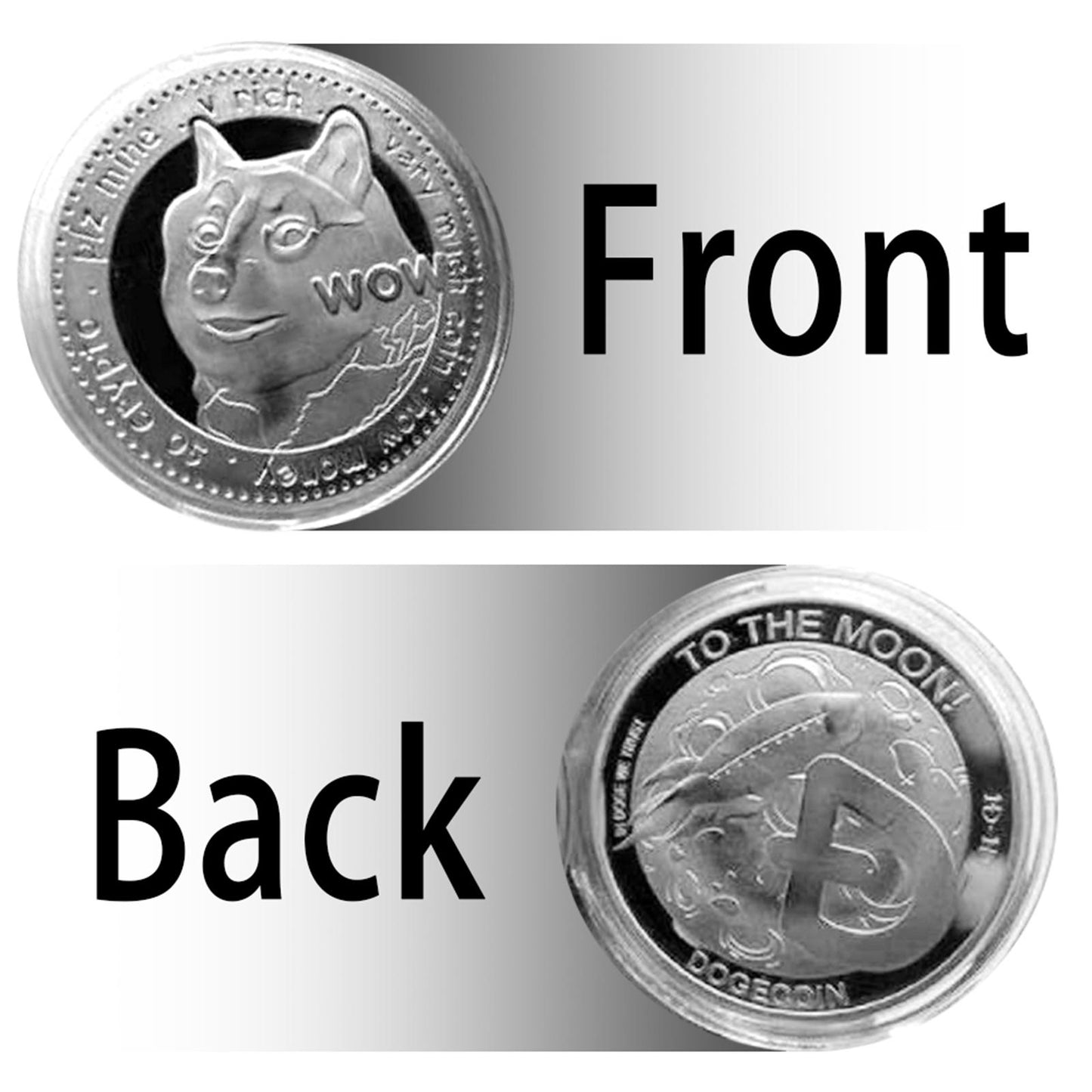 Alloy Dogecoin 2021 Cryptocurrency Collectors Doge Coin Token Style 4