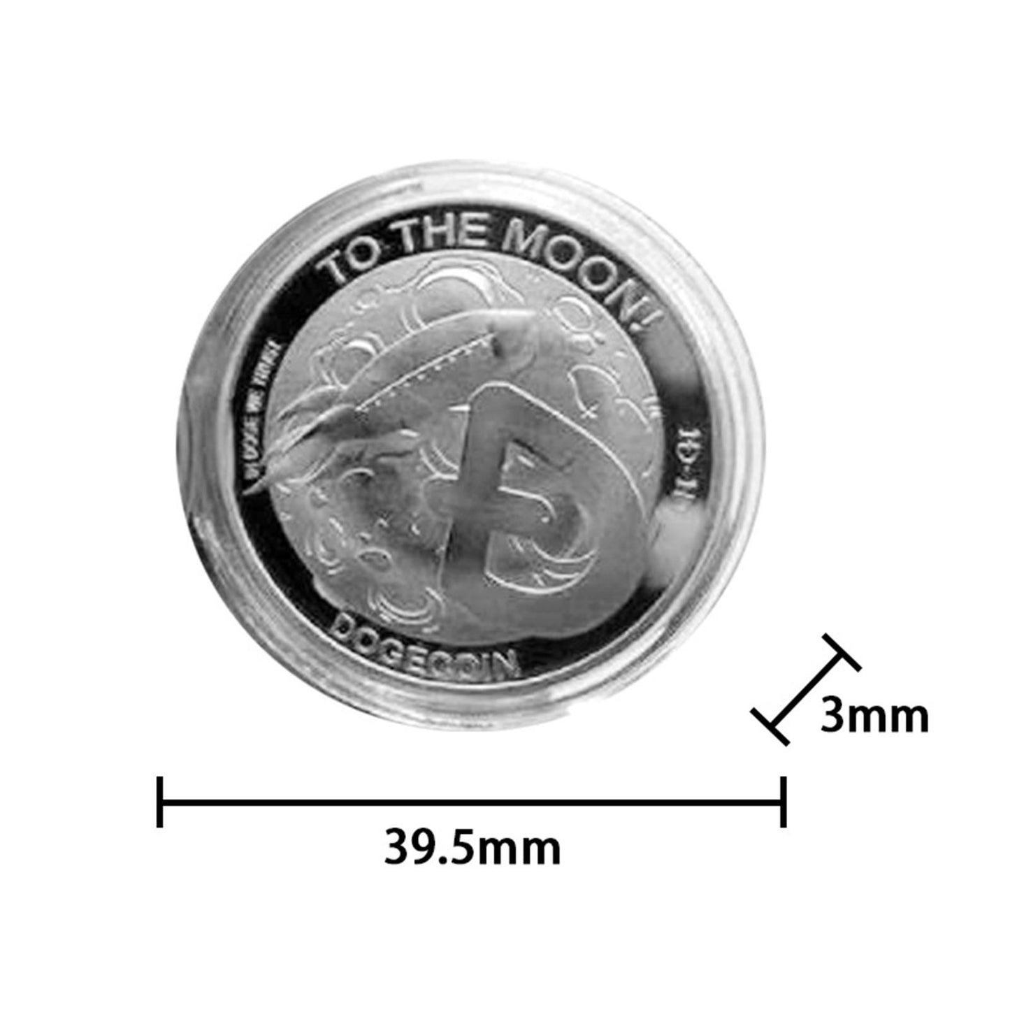 Alloy Dogecoin 2021 Cryptocurrency Collectors Doge Coin Token Style 4
