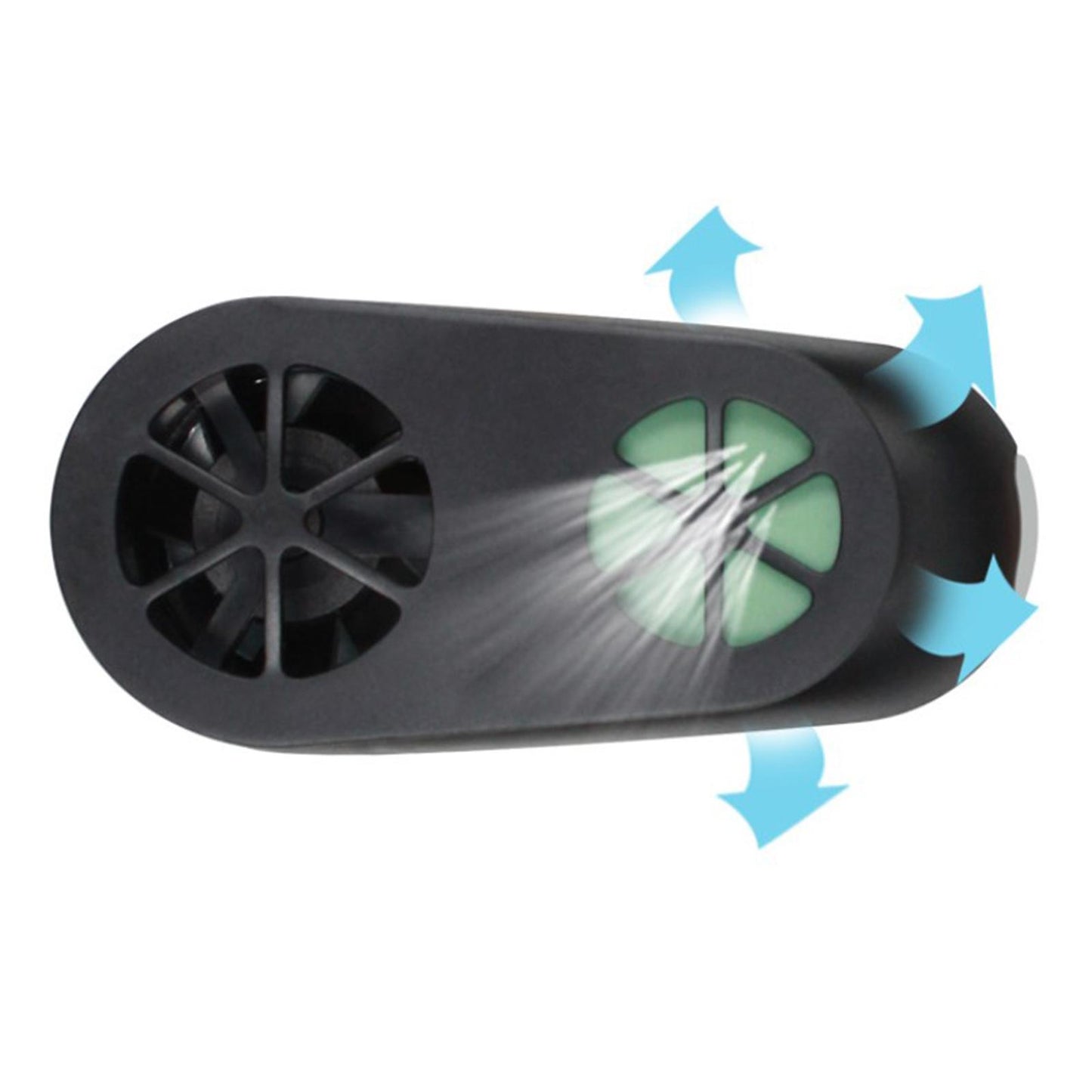 Outdoor Sport Cooler Fan Face Mask Fan Make Breathing Easier White