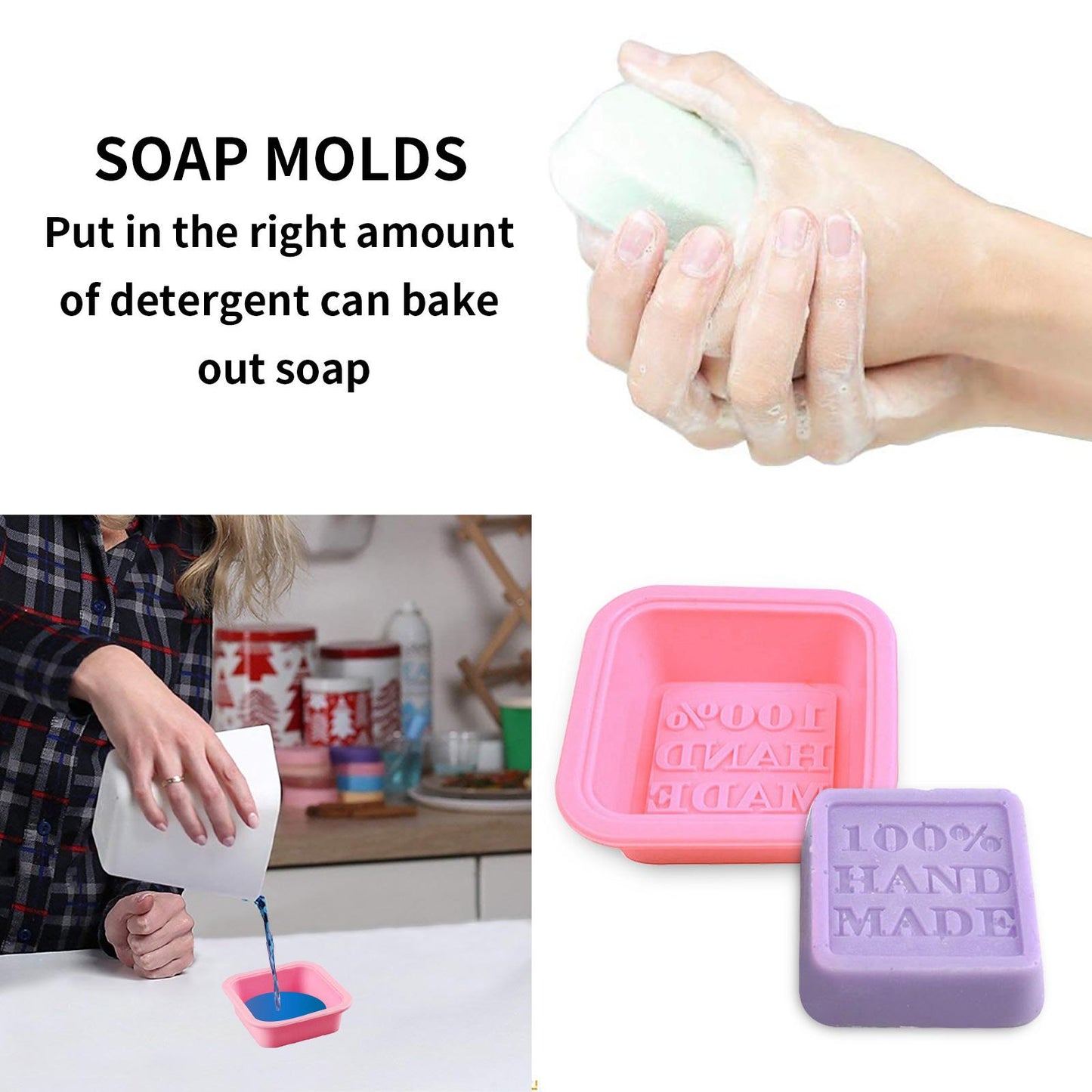 25 Packs Handmade Soap Molds Baking Mold For Soap Making Muffin Oval